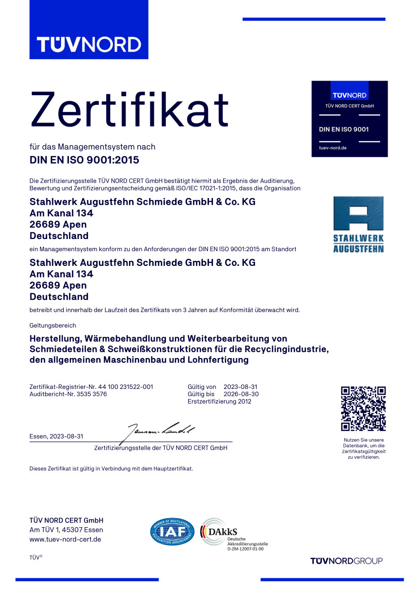 ISO-9001.2015-TÜV-Zertifikat